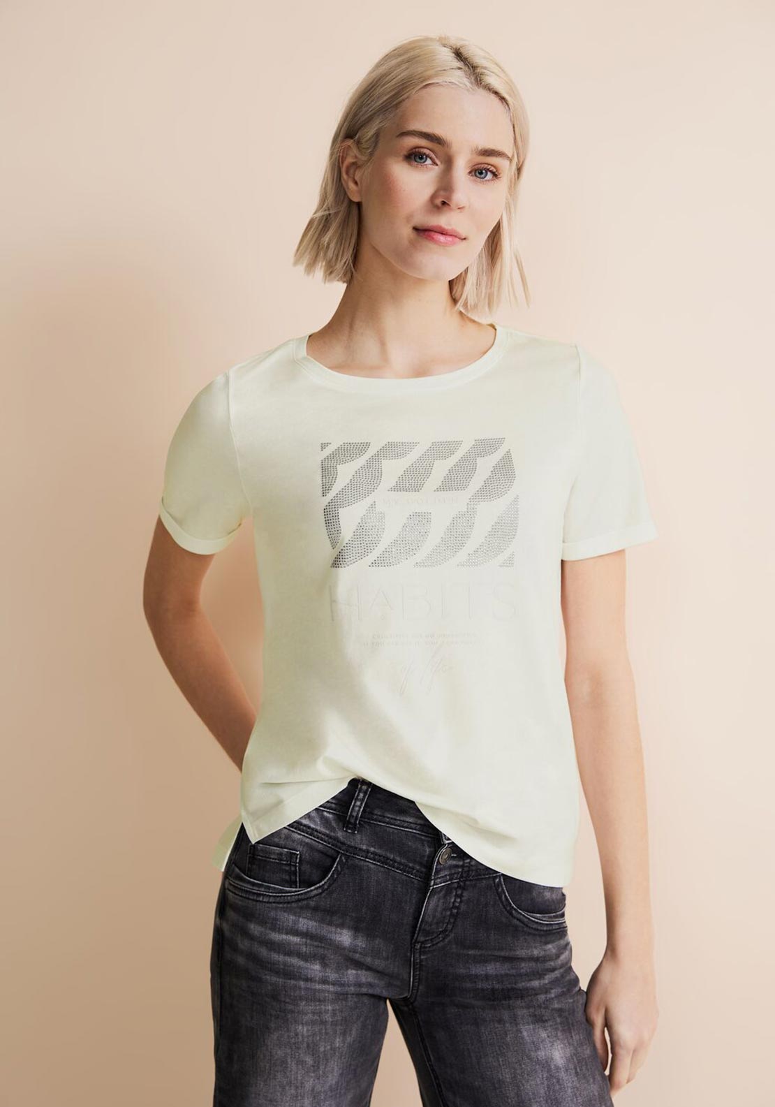 One White Street - McElhinneys T-Shirt, Embellished Print