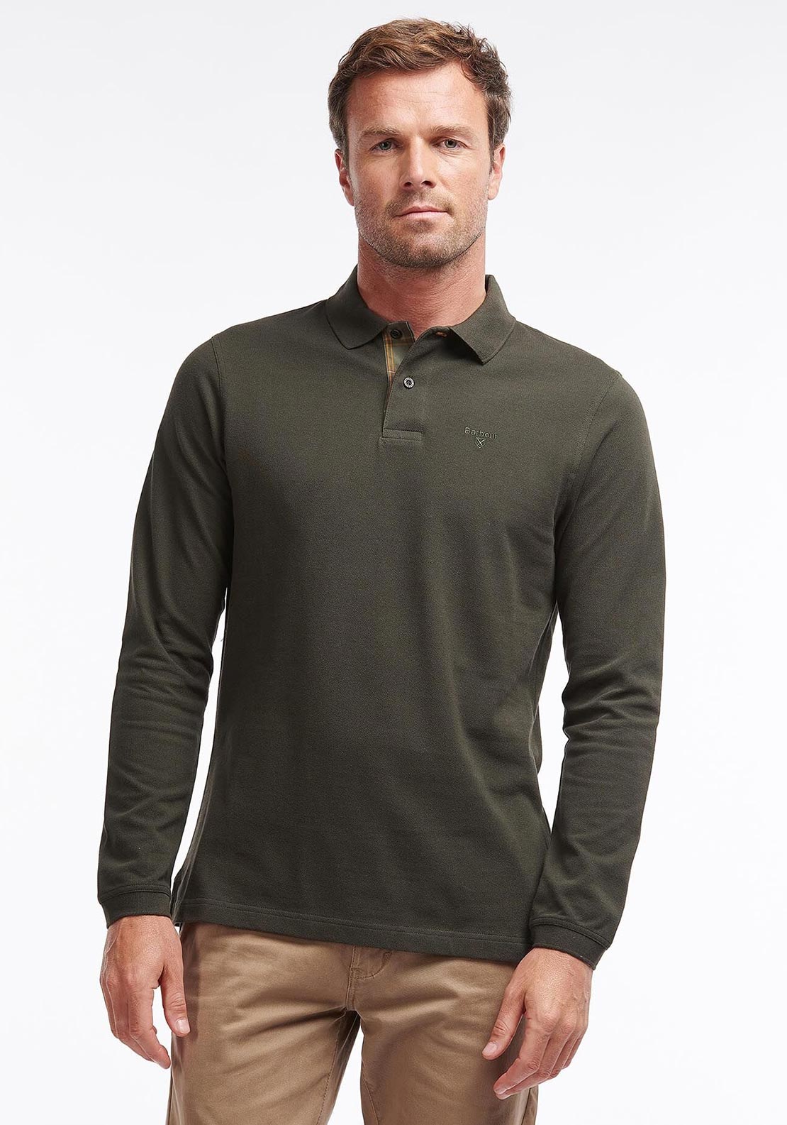 Mens barbour long hotsell sleeve polo