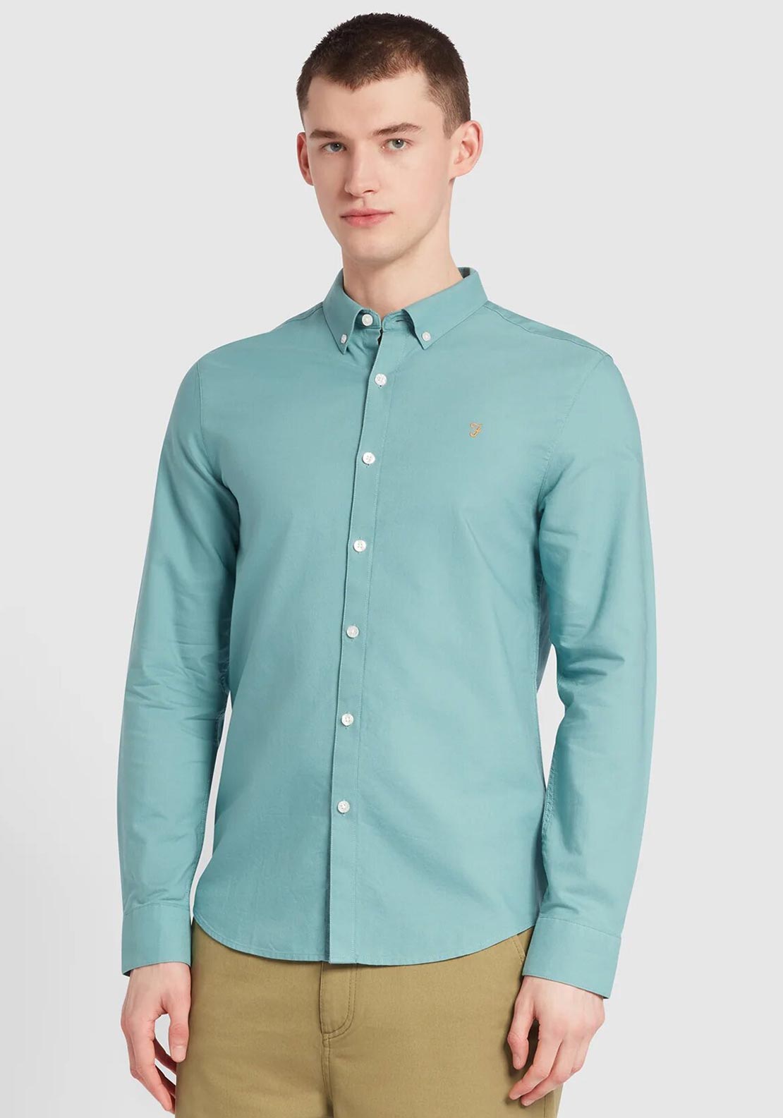 Farah brewer clearance long sleeve shirt