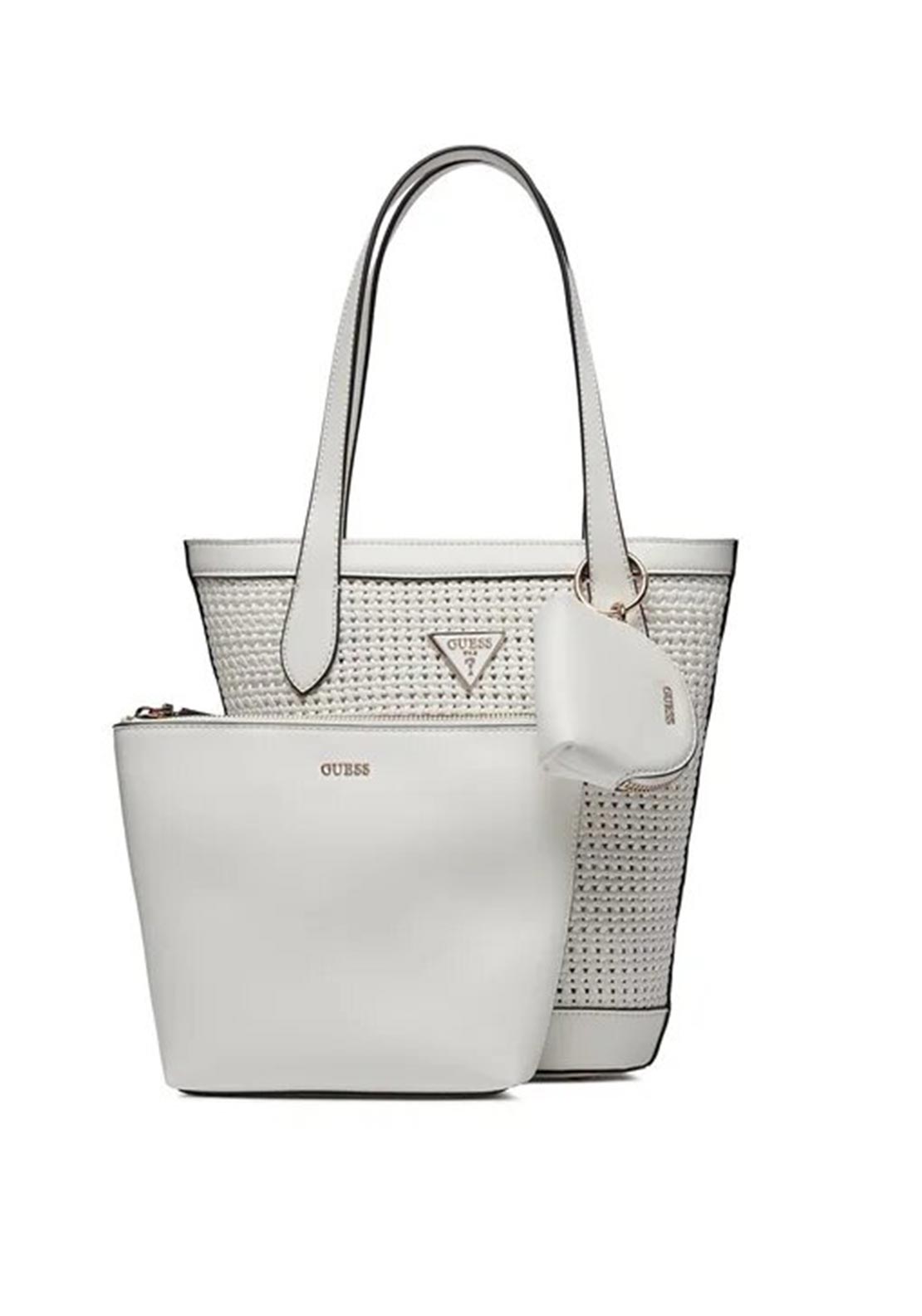 Guess white tote discount bags