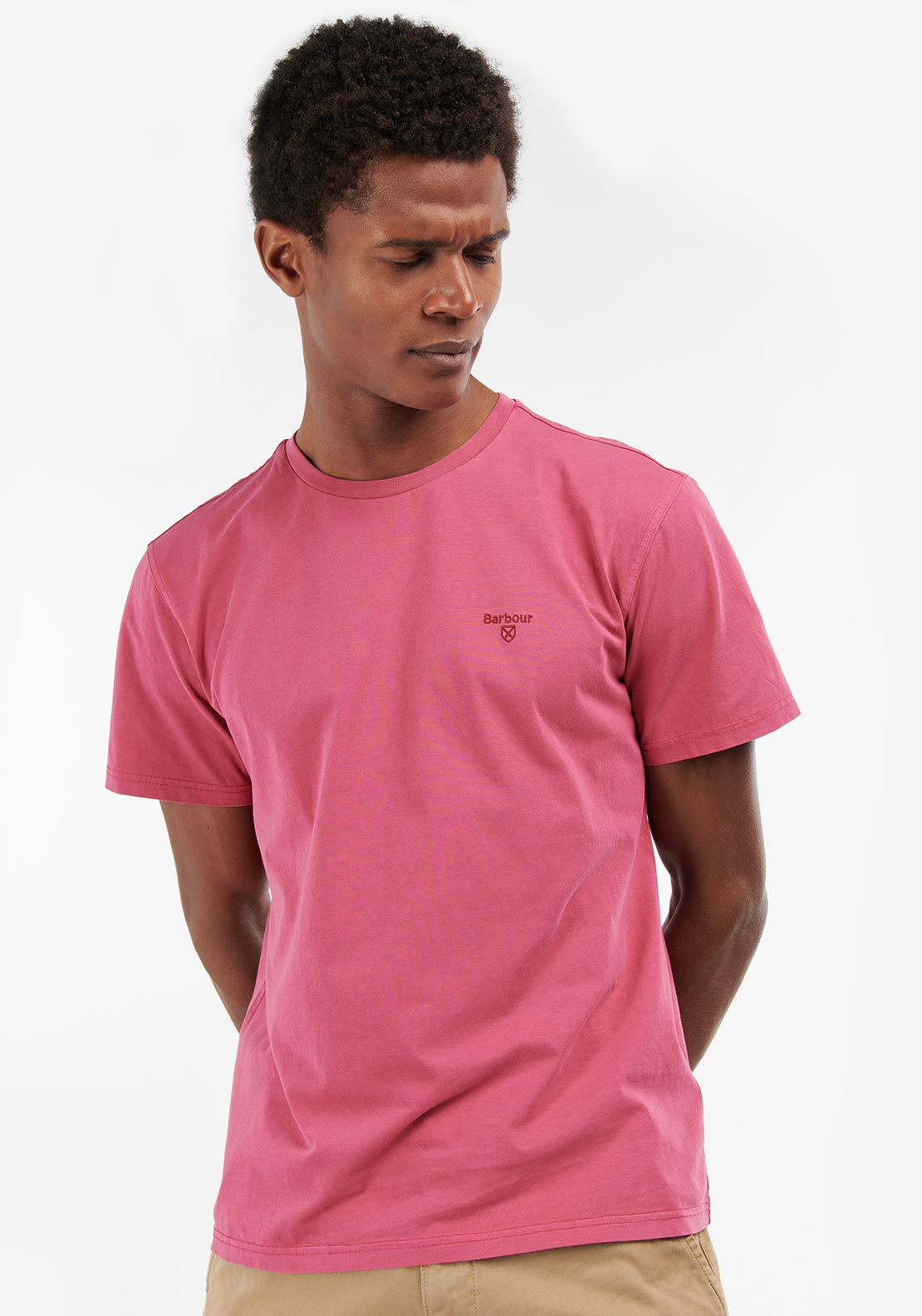 Barbour t shirt store Pink