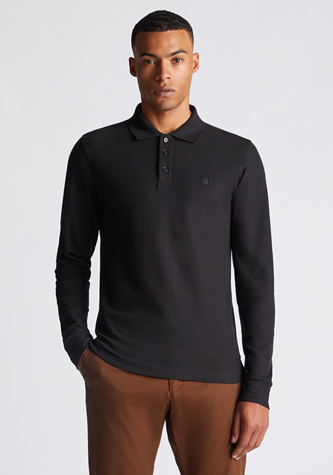 Remus Uomo Birdeye Polo Shirt Black McElhinneys