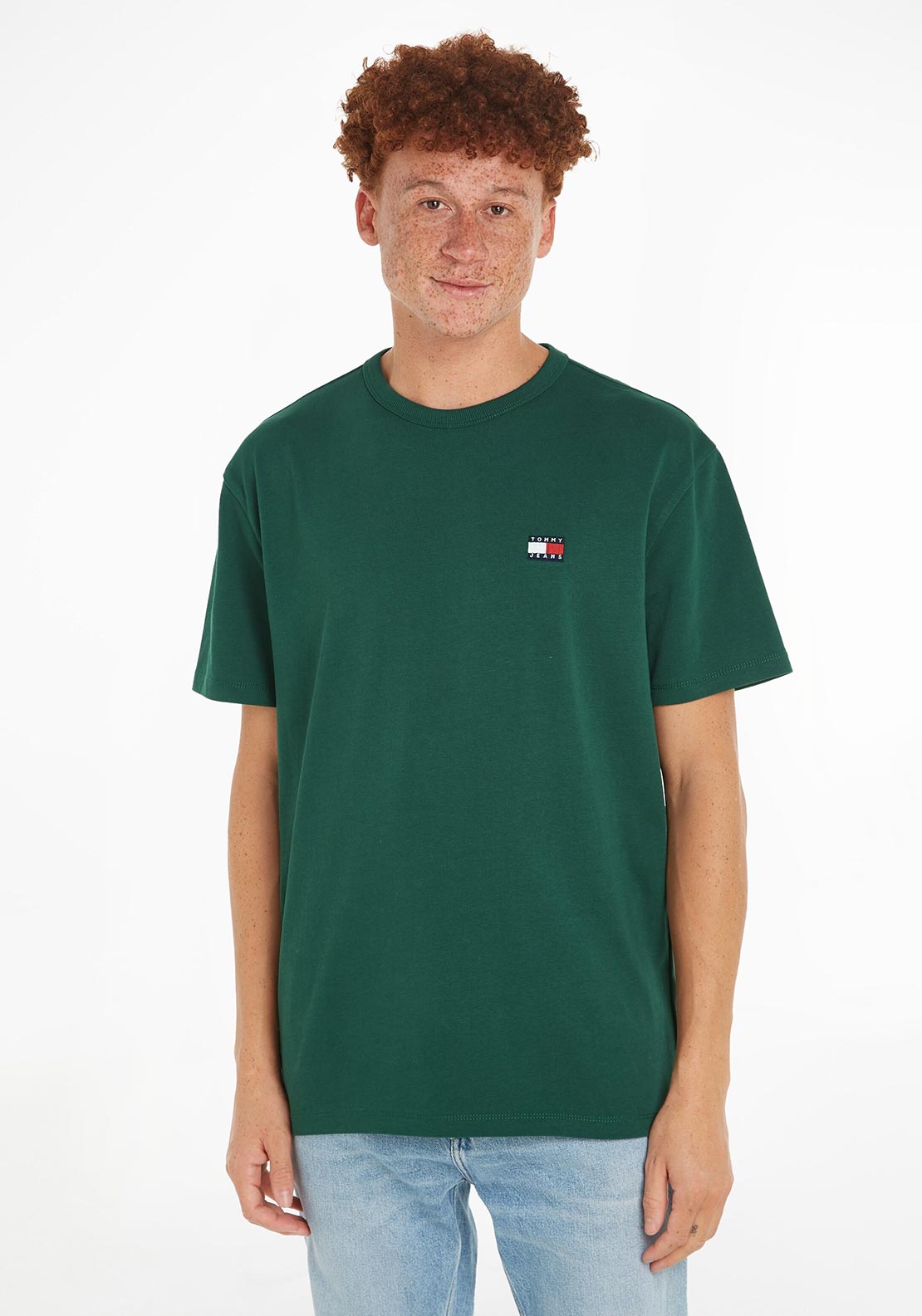 Badge T-Shirt, - Green Court Jeans McElhinneys Tommy