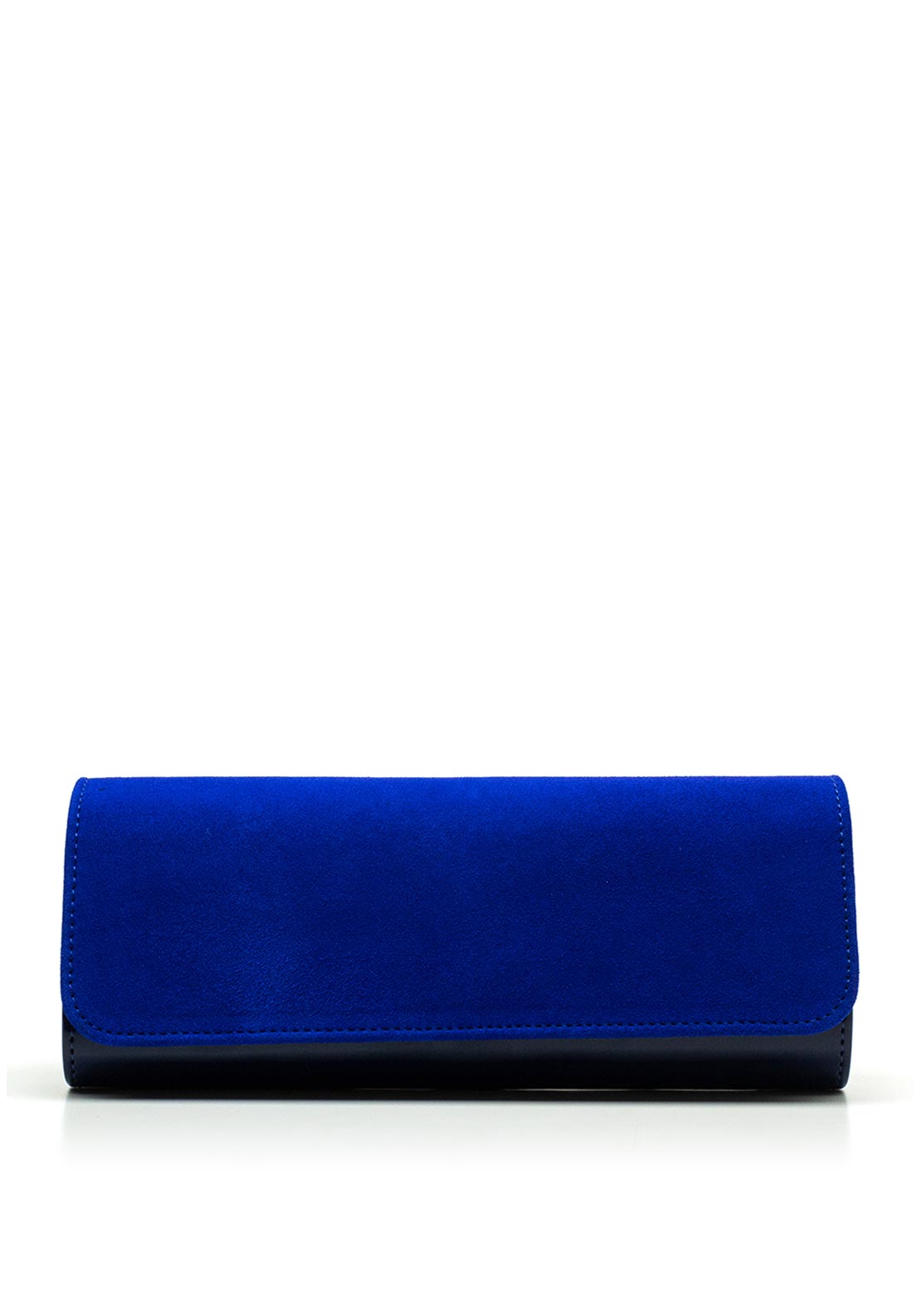 Cobalt blue clearance satin clutch bag