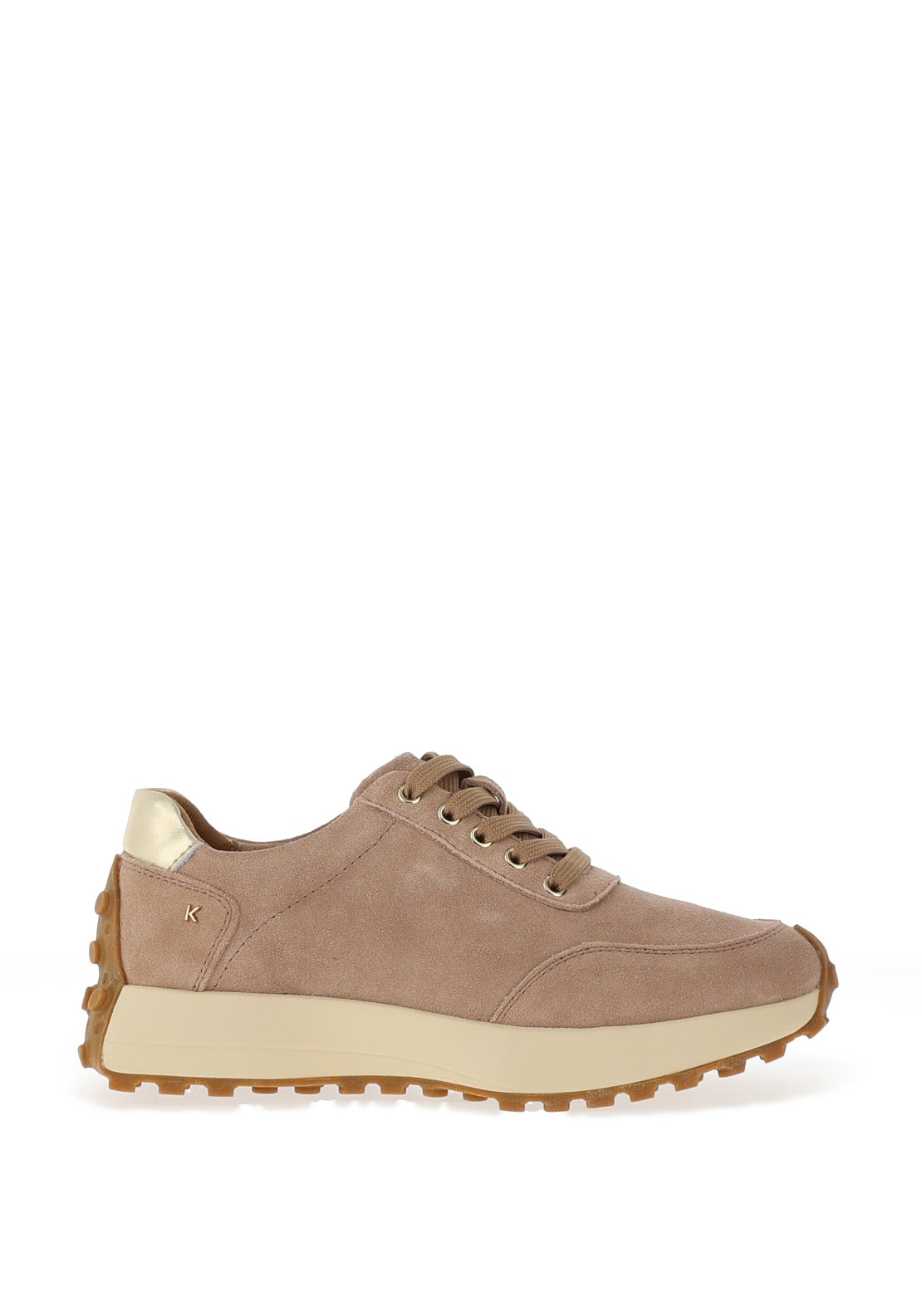 Kate Appleby Neilston Faux Suede Trainers, Wicker - McElhinneys