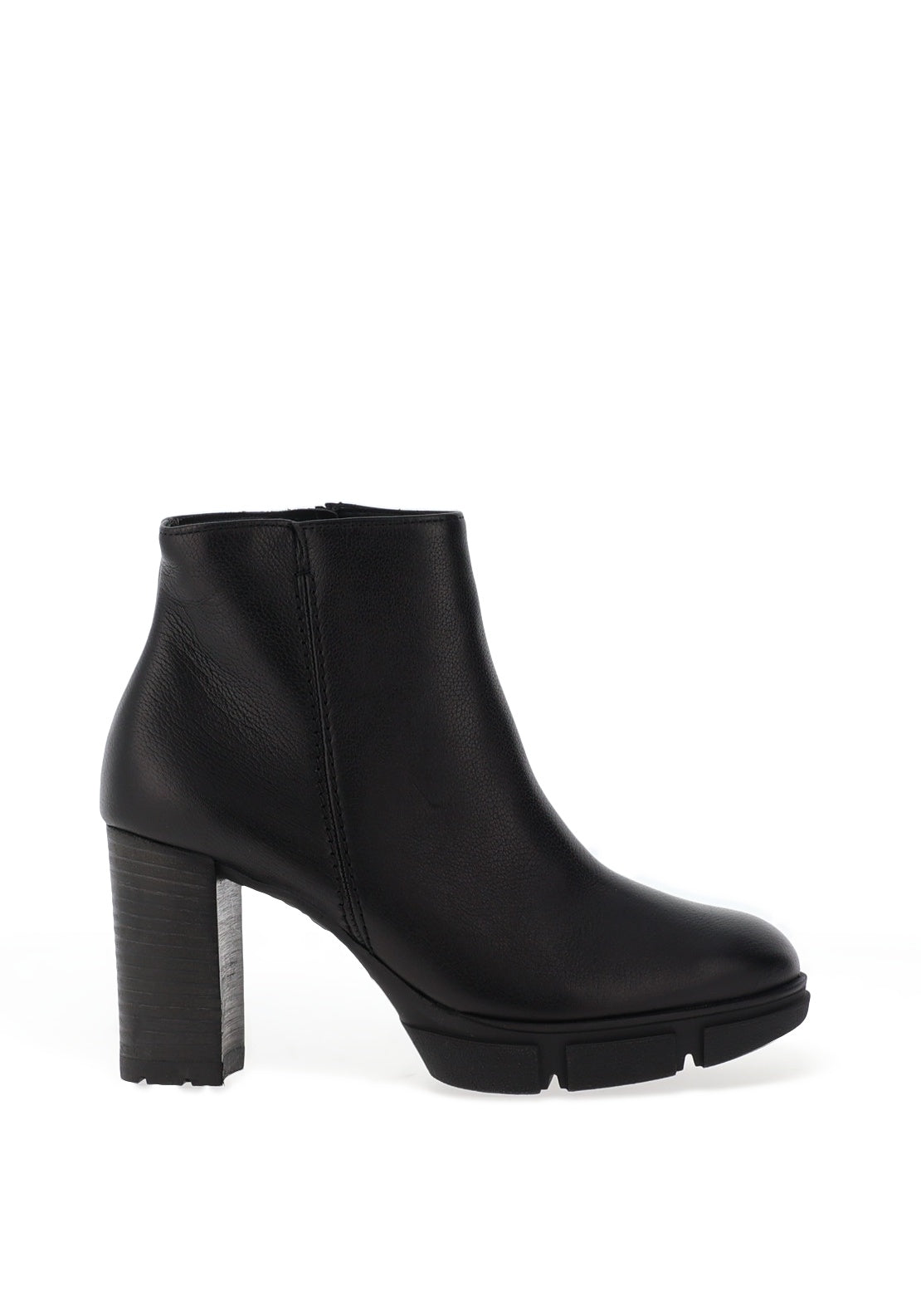 Paul Green Suede Heeled Ankle Boots Black McElhinneys