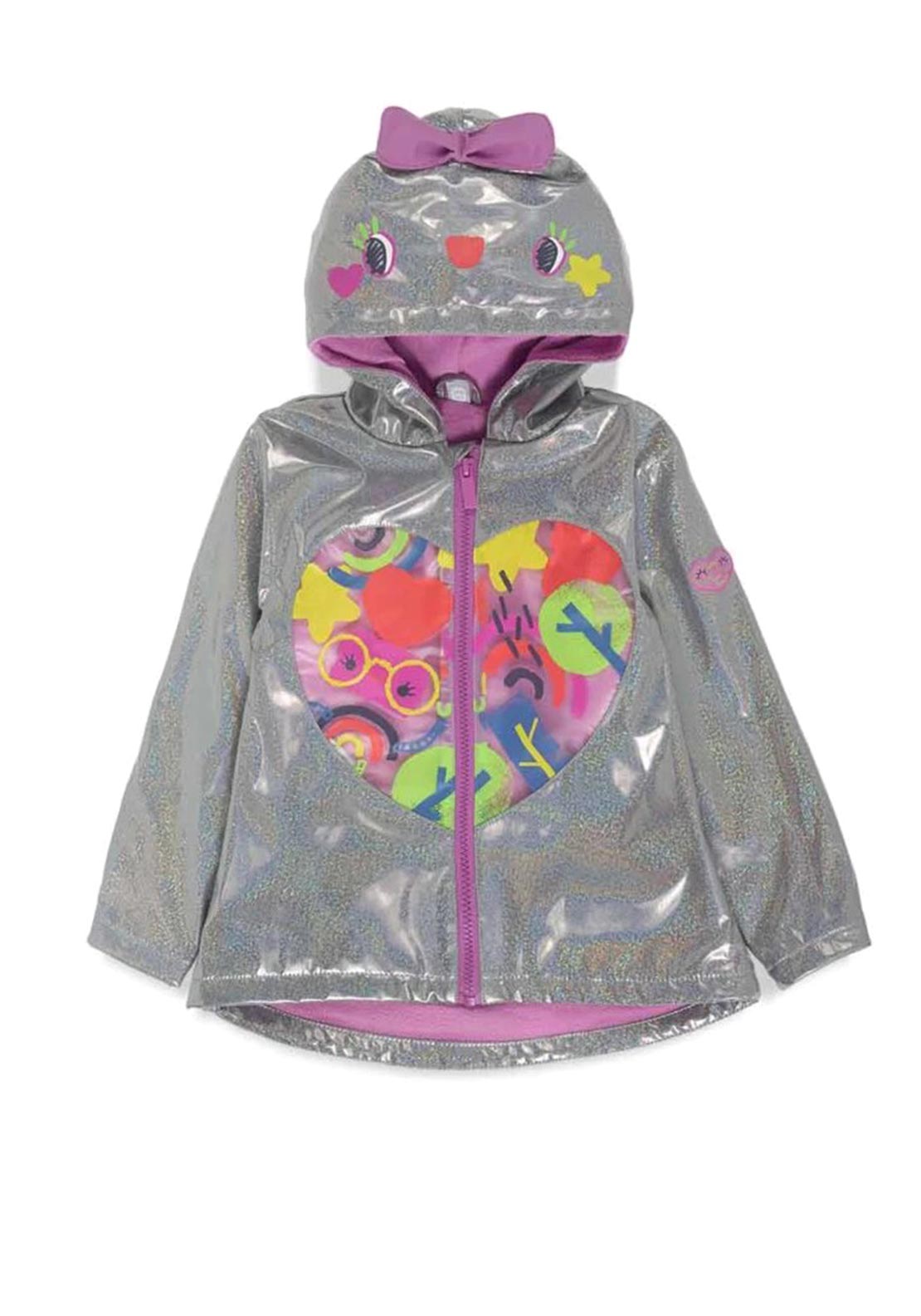 Girls silver store raincoat