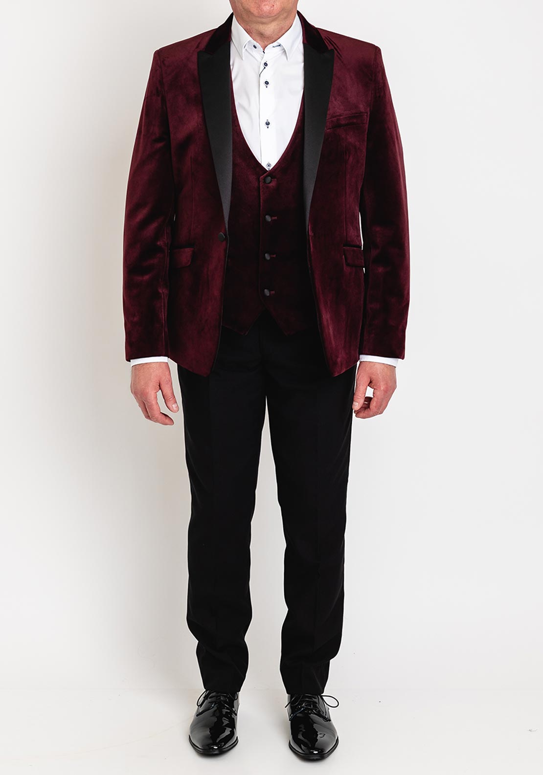 Velvet hot sale burgundy blazer