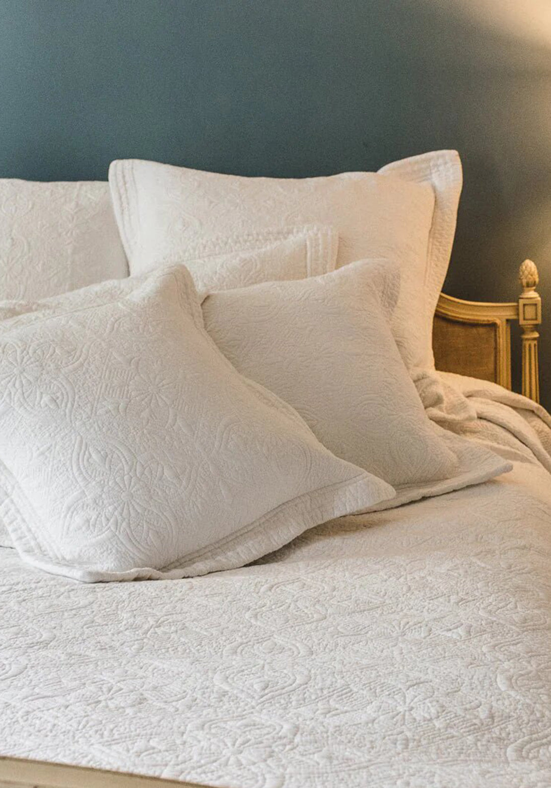 Stonewash Cotton Ochre Pillowshams & Cushions – Forever England