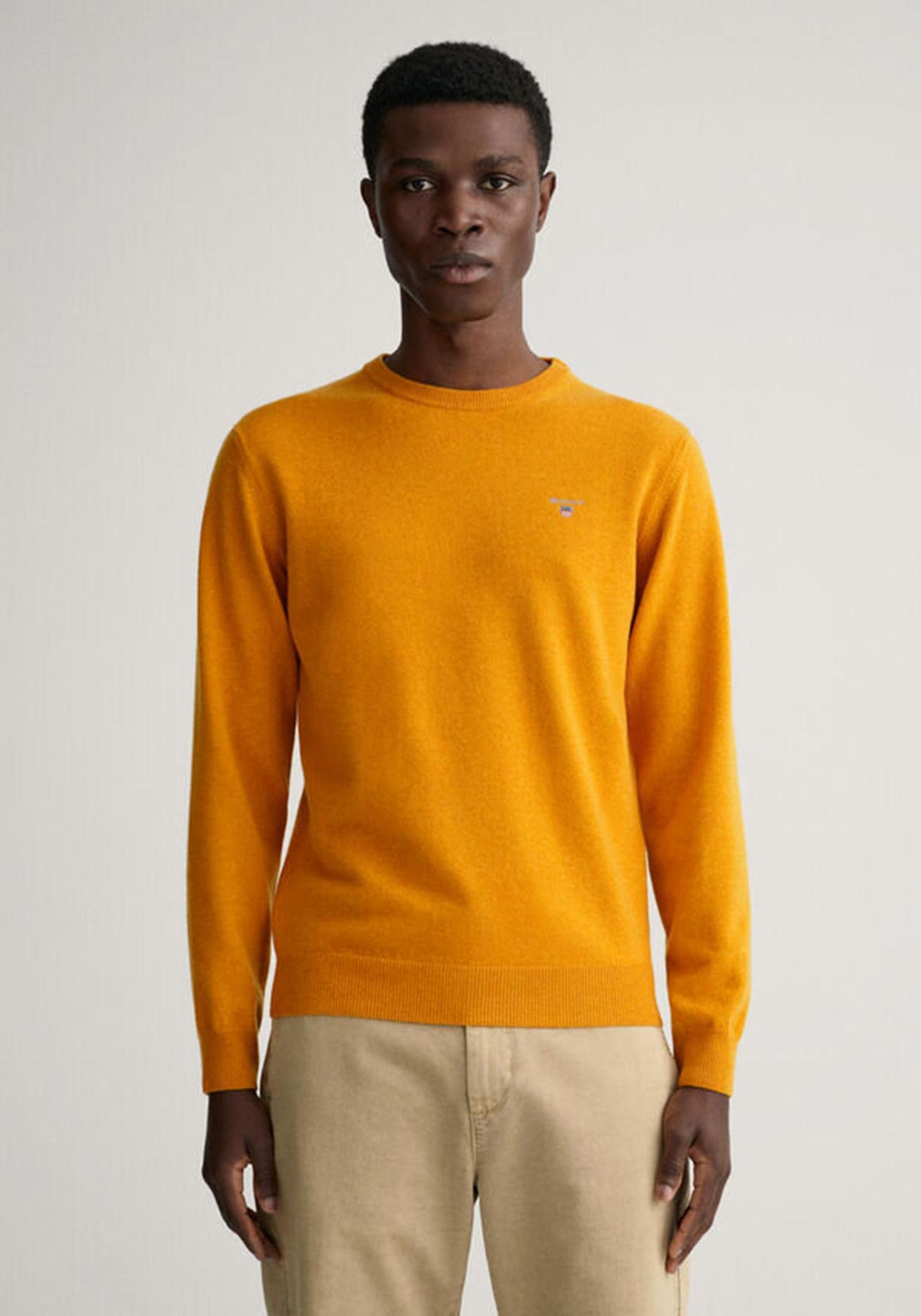 Men's yellow shop crew neck sweater