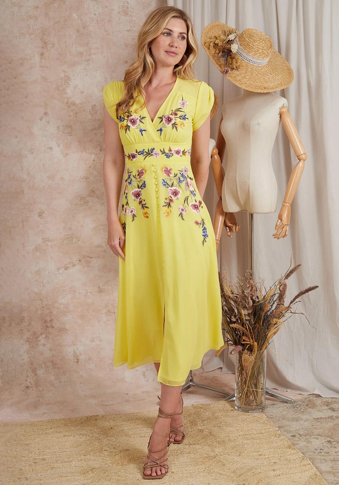 Hope and ivy sales yellow dress