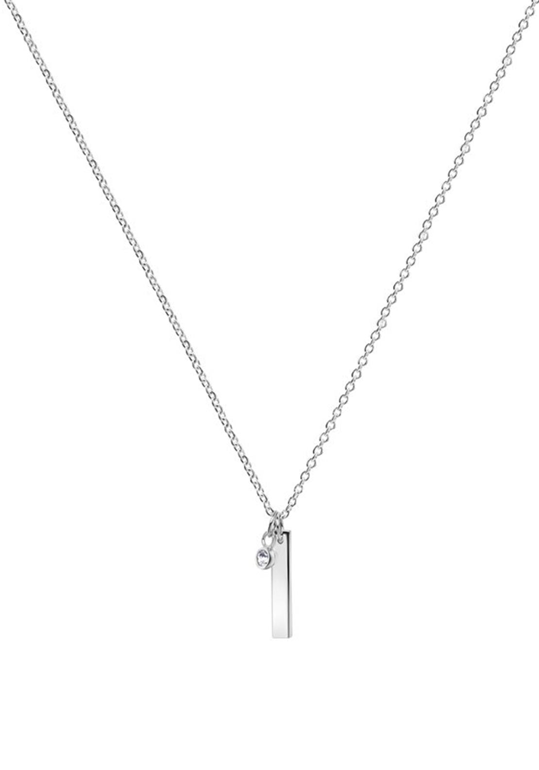 Newbridge Silverware April Birthstone Pendant Necklace Silver