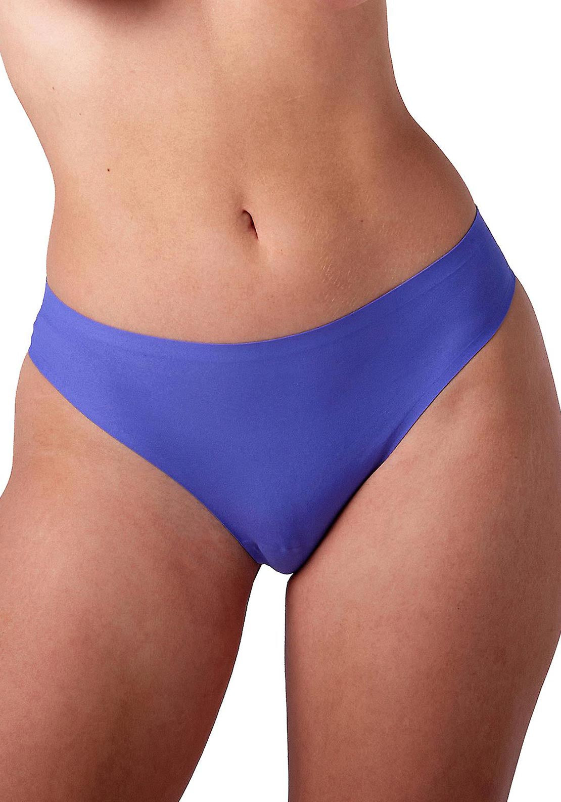 After Eden Unlimited 2 Pack One Size Thong, Blue & Navy - McElhinneys