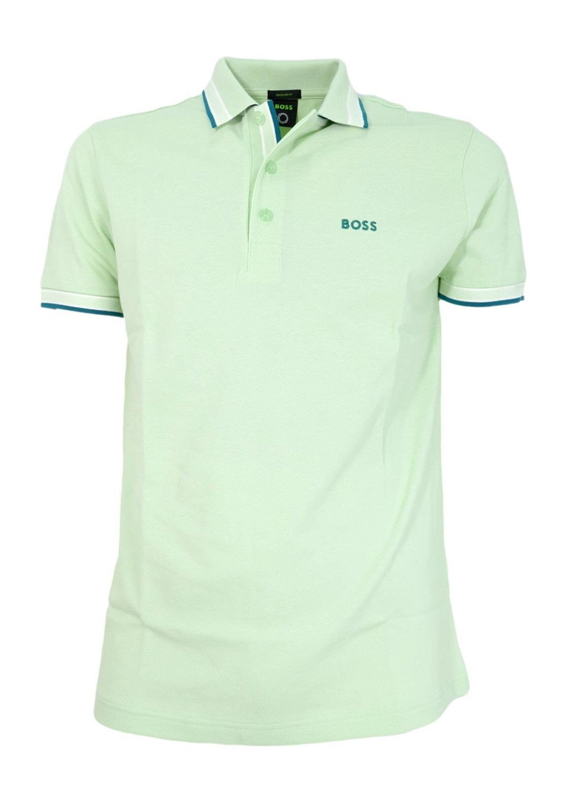 Hugo Boss Paddy Polo Shirt, Green Mint - McElhinneys