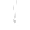 PDPAOLA Mini CZ Initials Necklace, Silver