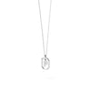 PDPAOLA Mini CZ Initials Necklace, Silver