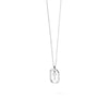 PDPAOLA Mini CZ Initials Necklace, Silver