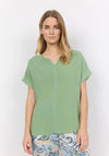 Soyaconcept Radia Lightweight V-Neck Top, Green