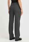 b.young Rowan Belted Slim Leg Trousers, Black Melange