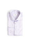 1863 by Eterna Stripe Shirt, Lavender & White