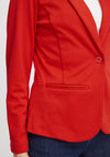 Fransa Jersey Blazer Jacket, Red Alert