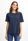 Fransa Basic T-Shirt, Dark Peacoat