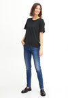 Fransa Basic T-Shirt, Black