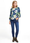 Fransa Floral Print Blouse, Lavendar Mix