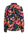 Fransa Floral Print Long Sleeved Shirt, Pink Multi