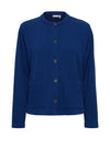 Fransa Waffle Knitted Jacket, Bellwether Blue