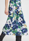 Fransa Floral Printed Midi Skirt, Lavendar Mix