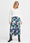 Fransa Floral Printed Midi Skirt, Lavendar Mix