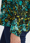 Fransa Floral Print Blouse, Porcelain Green