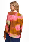 Fransa Ombre Print Blouse, Pink Multi