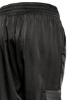 Fransa Satin Feel Jogger Style Trouser, Black