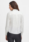 Fransa Julia Frill Panel Blouse, Blanc De Blanc