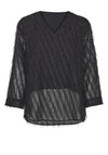 Fransa Tinsel Embellished Blouse, Black