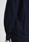 Fransa Chicago Denim Shirt, Blue Denim