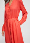 B.Young Josa Tie Waist Midi Shirt Dress, Cayenne