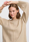 b.young Otari Relaxed Fit Jumper, Beige