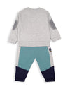 Babybol Baby Boy Two Piece No Rules Tracksuit, Grey Multi