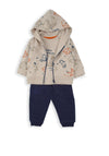 Babybol Baby Boy Bear Three Piece Tracksuit, Beige