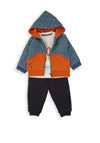 Babybol Baby Boy Cool Camp Three Piece Tracksuit, Navy