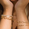 24Kae Chain Link Bracelet, Gold