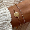 24Kae Pastel Stone Bracelet, Gold