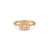 24Kae Pink CZ Ring, Gold