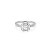 24Kae Square Sparkle CZ Ring, Silver