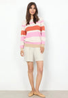 Soyaconcept Kanita Stipe Pullover sweater, Light Pink
