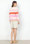 Soyaconcept Kanita Stipe Pullover sweater, Light Pink