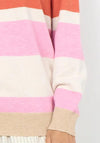 Soyaconcept Kanita Stipe Pullover sweater, Light Pink